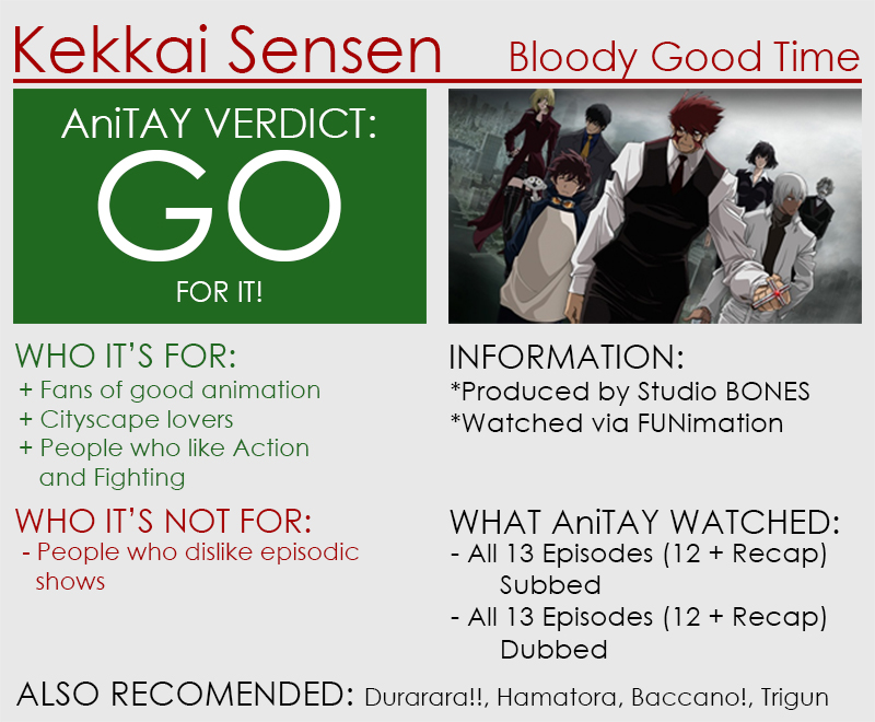 Illustration for article titled Kekkai Sensen: The AniTAY Review